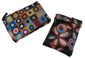 Quality Flowered Nylon Storage Bags With Metal Chains For Gift Giving wholesale