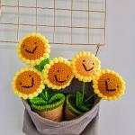 New Creative Luxury Handmade Crochet Knitting Plants Flowers Handicraft Home