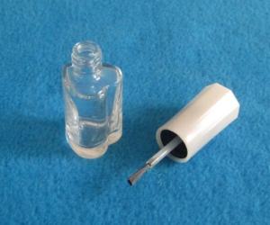 Quality heart-shaped glass nail polish bottle wholesale
