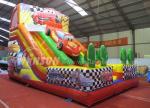 McQueen Theme Commercial Grade Inflatable Slide For Amusement Park