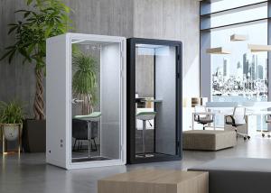 Quality Hidden Frame Office Phone Booths Noise Isolation Ventilation System With Furniture wholesale