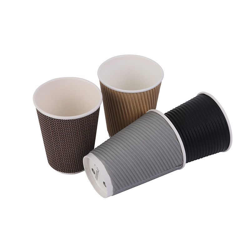 Custom Made Disposable Milk Cups Thickened White Packaged Coffee Cups