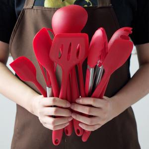 Quality Multifunction 10 Piece Silicone Kitchen Utensil Shovel Spoon wholesale