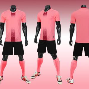 Quality Optional Color Plain Soccer Jersey Premium Fabric Breathable Football Dress Full Set wholesale