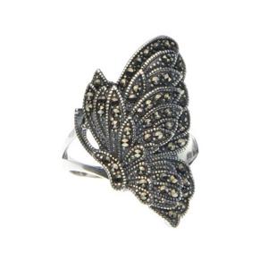 Quality Women Vintage Butterfly Thai 925 Silver Marcastie Ring(MKS20213) wholesale