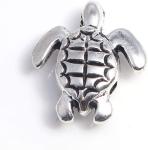 160pcs Antique Lovely Turtle Pendant Silver Bead Charms Fit Original Bracelet