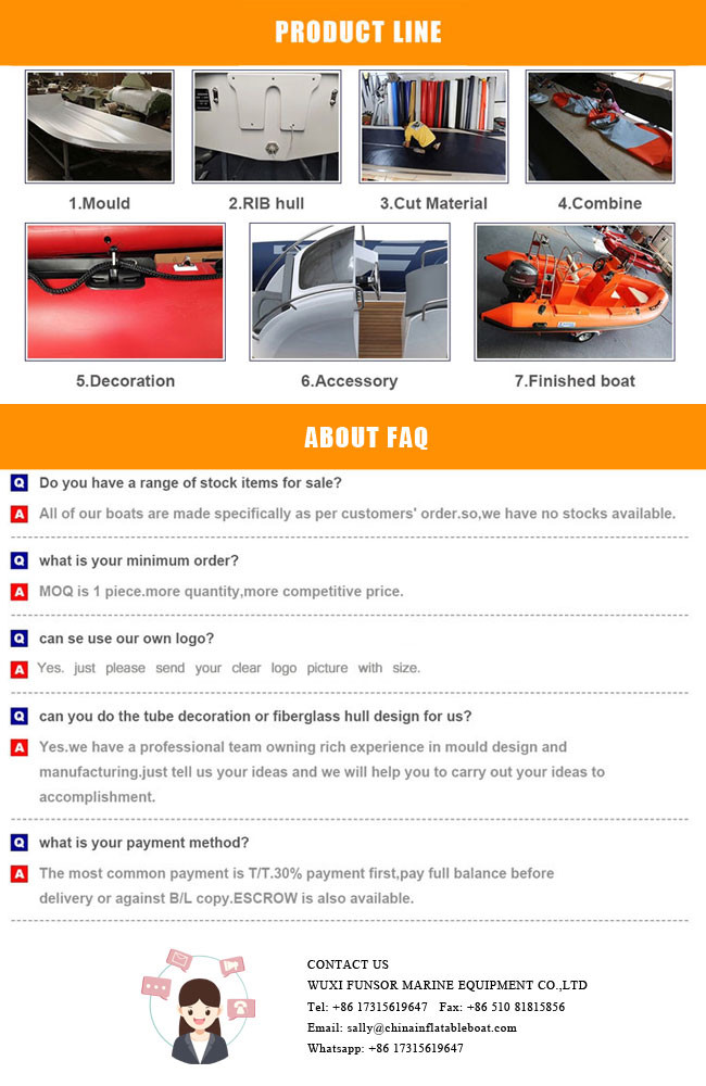 FHH 330C RIB Inflatable Boat for Fishing and Rescue
