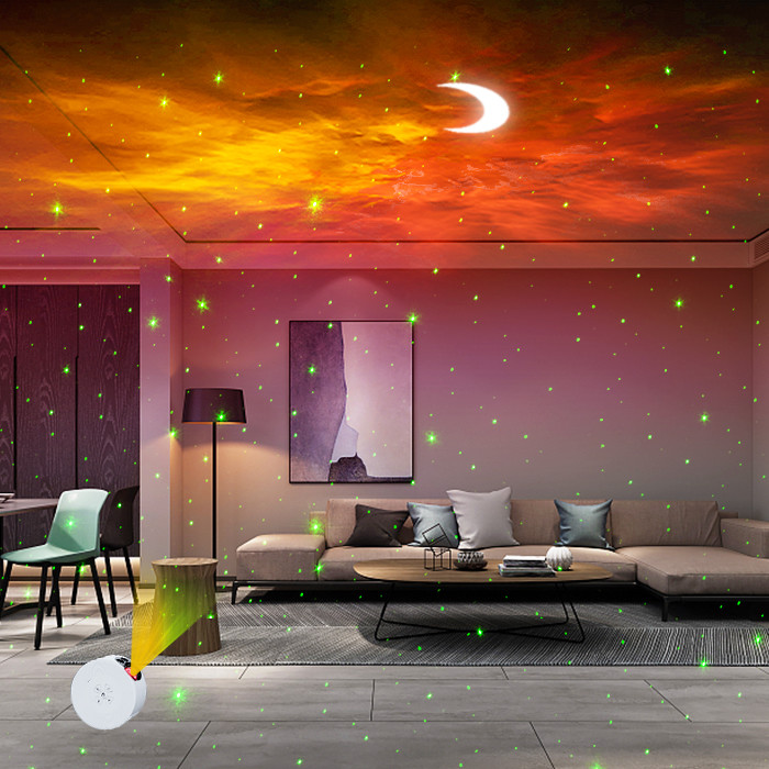 ROHS Rotating Star And Moon Projector Light Switch Button Control