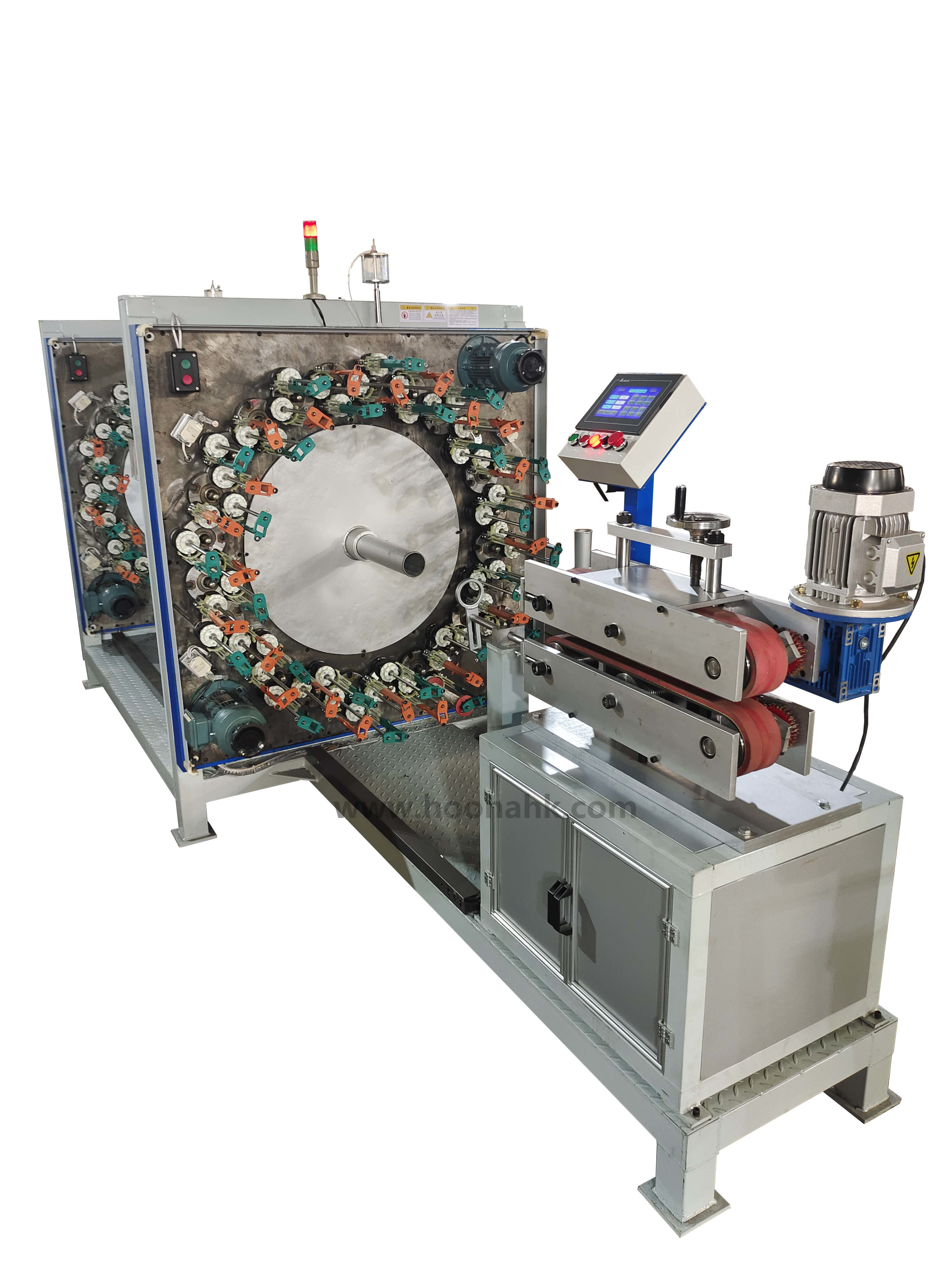 Spindles / Carriers Stainless Steel Horizontal Braiding Machine for Data Cable