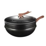 Direct Selling Kitchen Cooking 32cm Black Maifan Stone Cookware Non Stick Frying