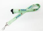 Full Color Heat Transfer Printed Id Badge Holders Lanyards With 2.0*90cm Size