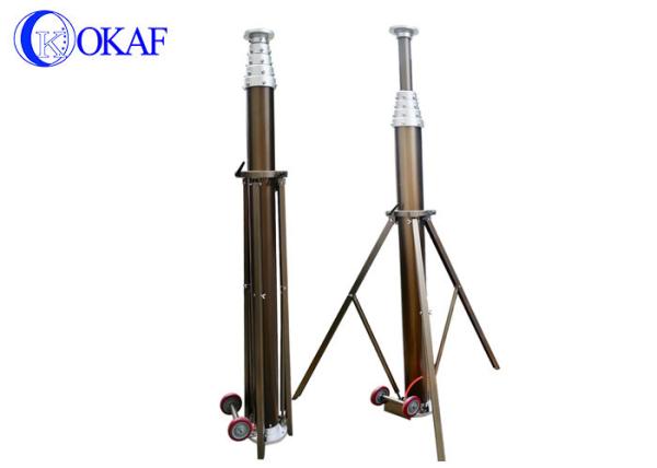 Foot Pump Pneumatic Telescopic Antenna Mast Portable DC12V 15A With Tripod /