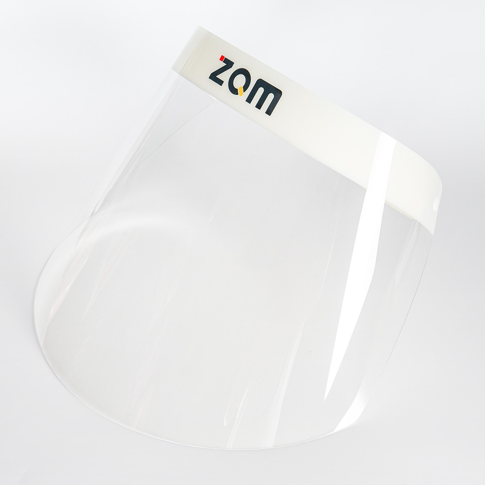 Reusable Detachable Face Mask Plastic Face Shield , PET Disposable Face Shield With Foam