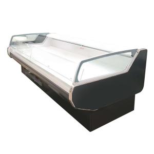 Quality Commercial Open Counter Top Serve Deli Fish Cold Food Fresh Meat Display Refrigerator wholesale