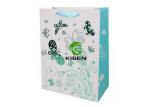 Creative Cosmetic Paper Bag , Embossing Gold Foil Recycled Paper Grocery Bags