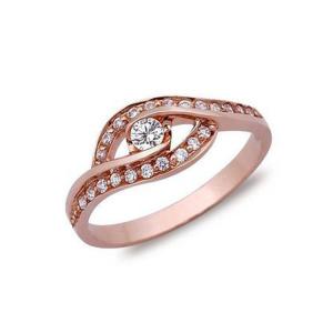 Quality Hot Sale 0.3 Carat Diamonds 18k Rose Gold Wedding Ring for Women (GDR003) wholesale