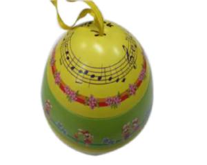 Quality Easter Egg Shaped Tin Trinket Box Environmentally Friendly Material wholesale