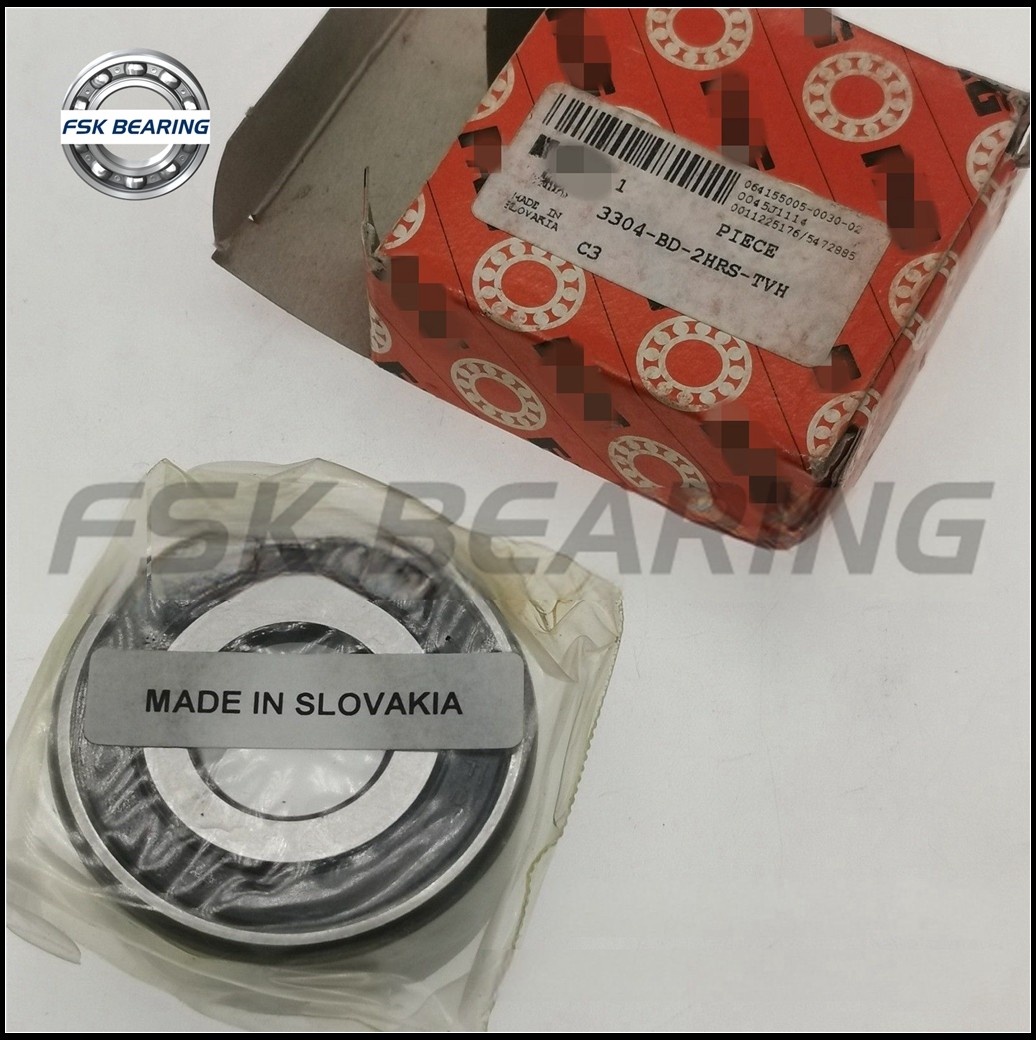 Double Row 3304-BD-2HRS-TVH-C3 Angular Contact Ball Bearing 20*52*22.2 mm ABEC-5