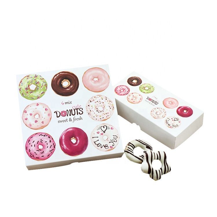 Cardboard Paper Triangle Shape Disposable Chocolate Donut Sandwich Cake Pizza Chocolate Pizza Packaging Box with Window