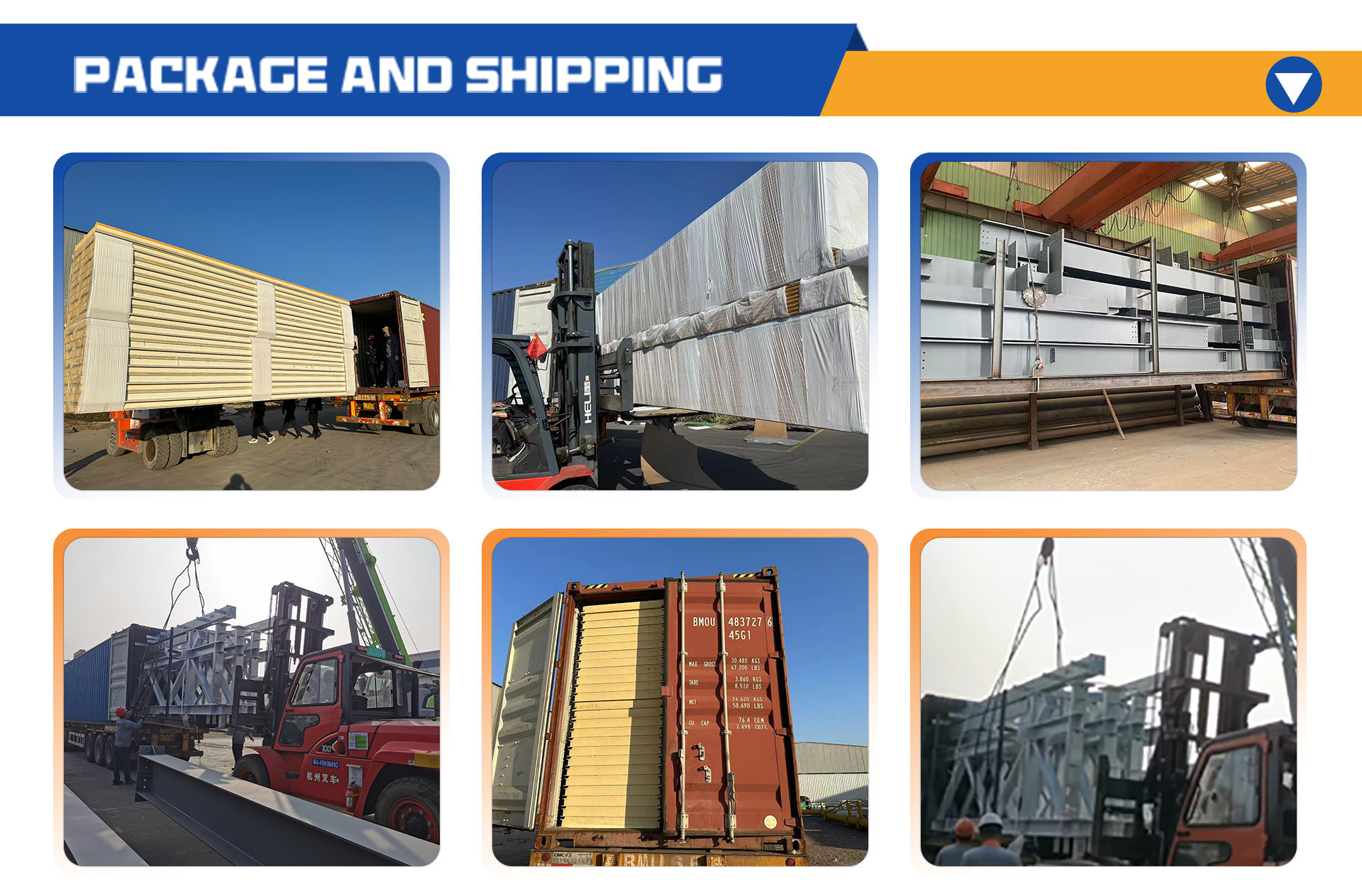 Wide Span Steel Frame Building Construction Prefab Metal Storage Buildings