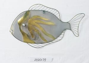 Quality Colorful Minimalism Ocean Large Metal Fish Wall Decor wholesale