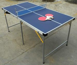 Quality 5FT Folding Indoor Table Tennis Table , Easy Carrying Portable Ping Pong Table wholesale