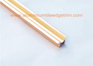 Quality Premium M Shaped Chrome Tile Trim Listello Profile Anodized Rose Gold Color wholesale