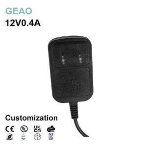Quality 12V 0.4A Wall Mount Power Adapters Safe Electric For Tv / Dvd wholesale