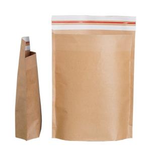 Quality Brown Self Seal Paper Shopping Bags Hot Stamping Kraft Paper Express Mailing Bags wholesale