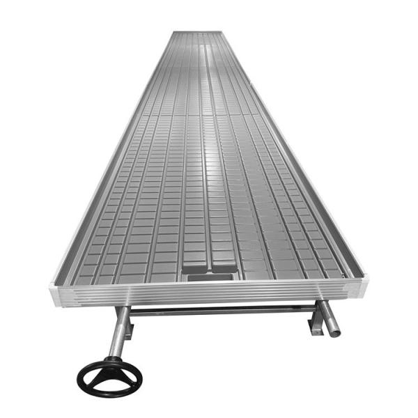 Aluminum Alloy 65cm Height Hydroponic Flood Tables 3x6ft Ebb And Flow Rolling