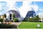 Outdoor Glass Igloo Camping Geodesic Dome Tent 12M Diameter