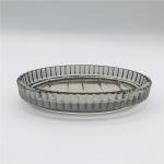 Ion Nickel Plated Glass Bathroom Accessories With Vertical Stripe