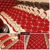 Buy cheap Luxury Hotel Step Rugs Carpet Wine Red Color Grid Pattern Classical Style from wholesalers