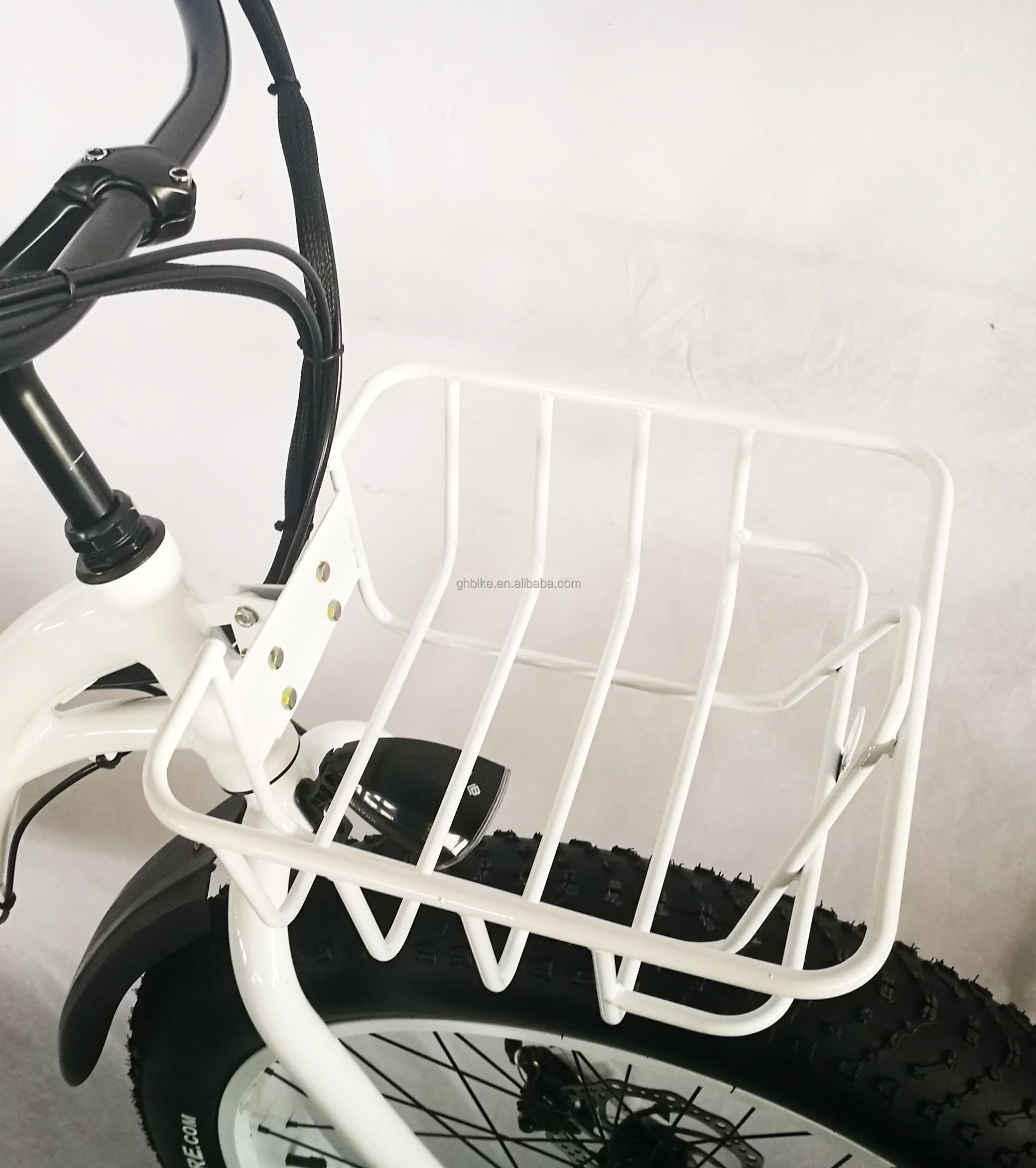 26" Women Frame 17AH Lithium Battery 1000W Electric Cargo 48V Electric City Bicycle