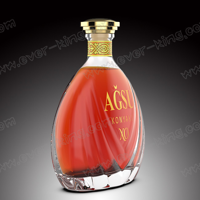 Custom Design Glass Wine Bottle 750ml For Liquor Alcohol Drinking