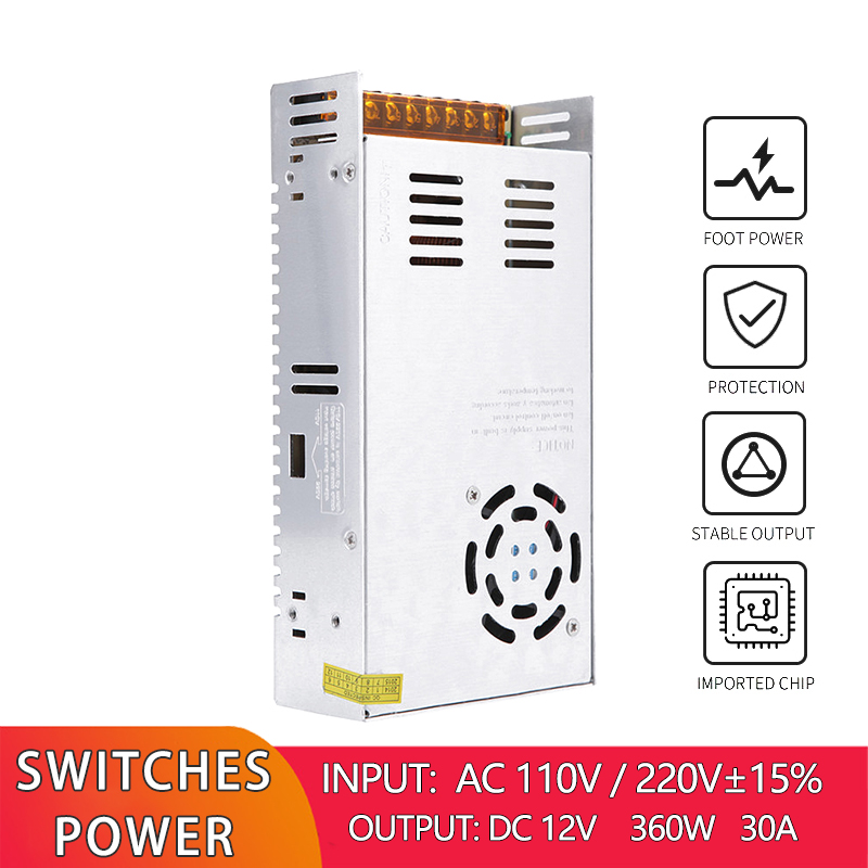 360W 30A Switch Power Supply For LED Lighting Universal Voltage Regulator Drive Power