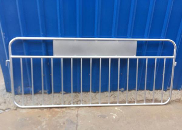 Steel Crowd Control Barriers Ireland Detachable Feet Type With Galvanized