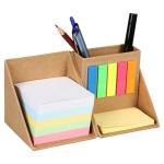 Foldable Personalised Stationery Gifts Cardboard Box With Pen Holder , Sticky