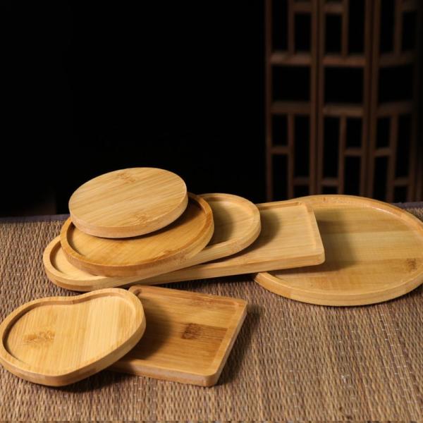 Restaurant Hotel Coffee and Tea Utensils Wooden Coaster Custom Logo Natural