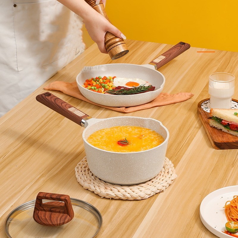 Custom Non-Stick Aluminum Stockpots With Lid Medical Stone Coating