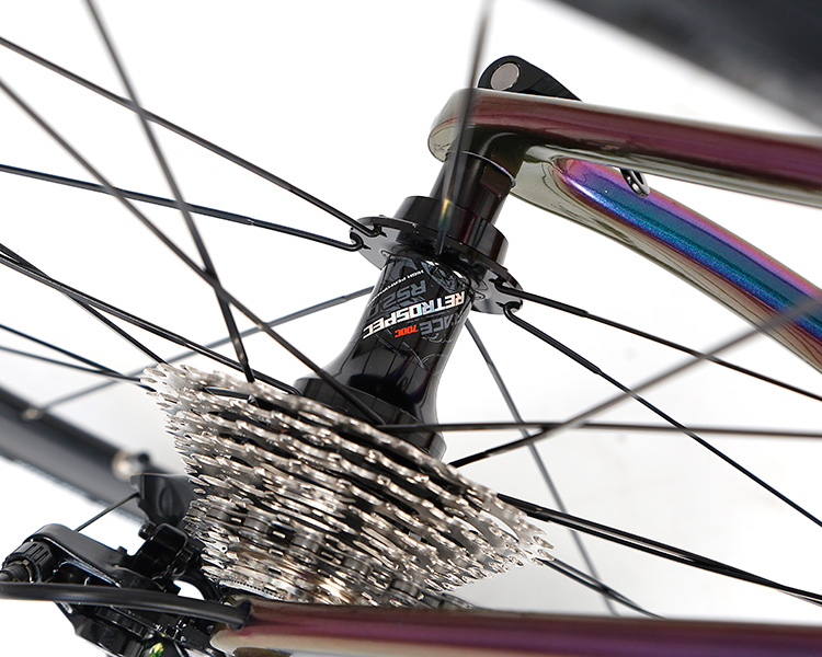 Durable Carbon Fiber Road Bike , Sports Racing Bicycle Reflective Decals Fork