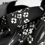 Cotton Printed Letter Custom Long Sleeve Men's Shirts for Fashionable Leisure