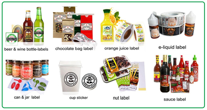 Personalized printed silver embossing self adhesive artpaper labels for green tea packaging