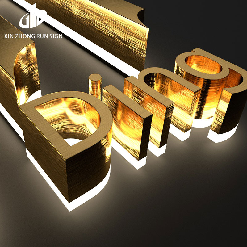 New LED acrylic backlit 3d billboard letter logo