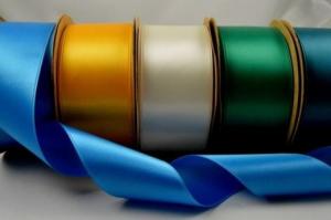 Quality Polyester 4m Roll 38mm Double Sided Satin Ribbon wholesale