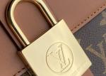 Women'S Black Handhold Luxury Bucket Bag With Lock Catch
