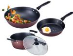 Multi Purpose 3Pcs Kitchen Nonstick Ollas Cast Iron Pot And Pan Set