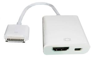 Quality iPad to HDMI+mini USB cable adapter for ipad, ipad2, iphone4/4s and HDTV wholesale