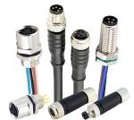 5pin 8pin M12 Circular Straight angle Wire Cable assembly Male Female connector