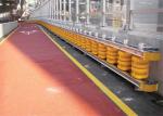 Tunnel Entrances Highway Roller Barrier With Yellow Red